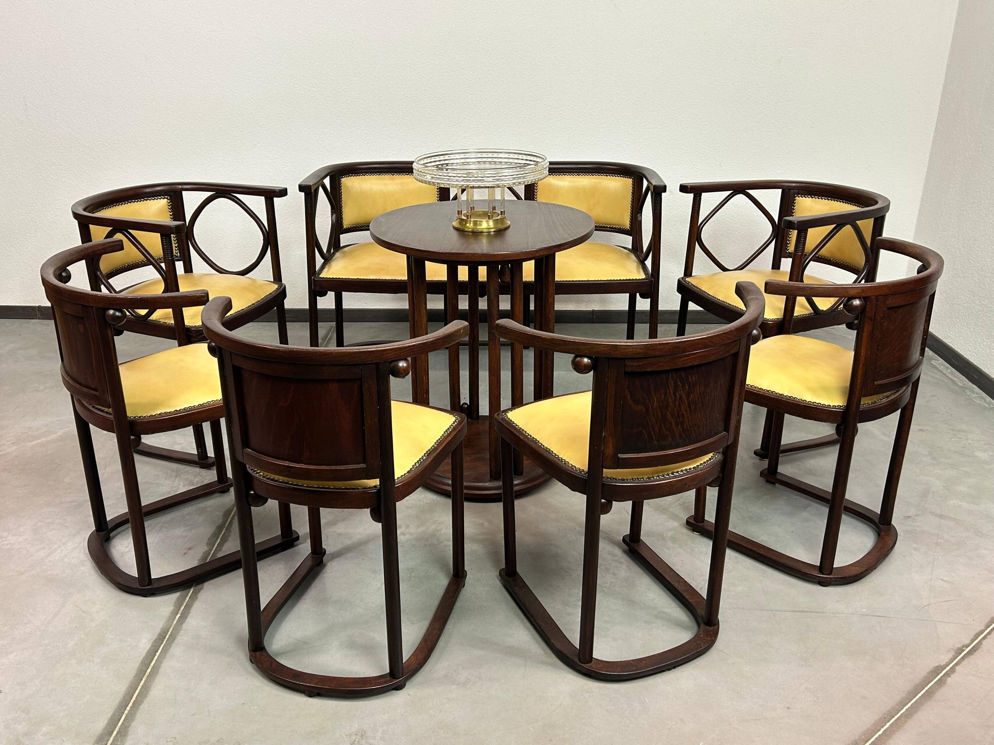 Fledermaus seating group by Josef Hoffmann for Jacob Josef Kohn