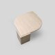 Vintage 'teardrop' travertine coffee table, Italy, 1970s.