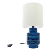 Lampe Bitossi bleue Aldo Londi, Italie 1960