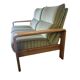 Vintage soft green two-seater sofa / sofa / armchair