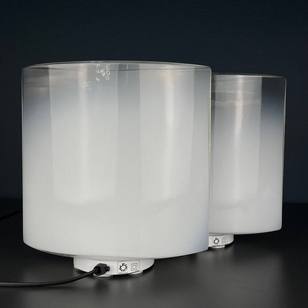 Idra table lamps in Murano glass by Rosanna Toso for Leucos, Italy, 1980s, set of 2