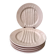 Set of 5 villeroy & boch pink asparagus plates in 50-60s