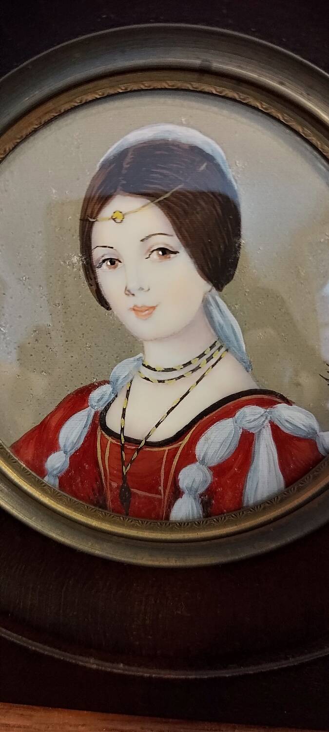 Portrait miniature after Leonardo da Vinci