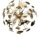 Mid-Century Sputnik Chandelier with Brass and Gold Metal Frame