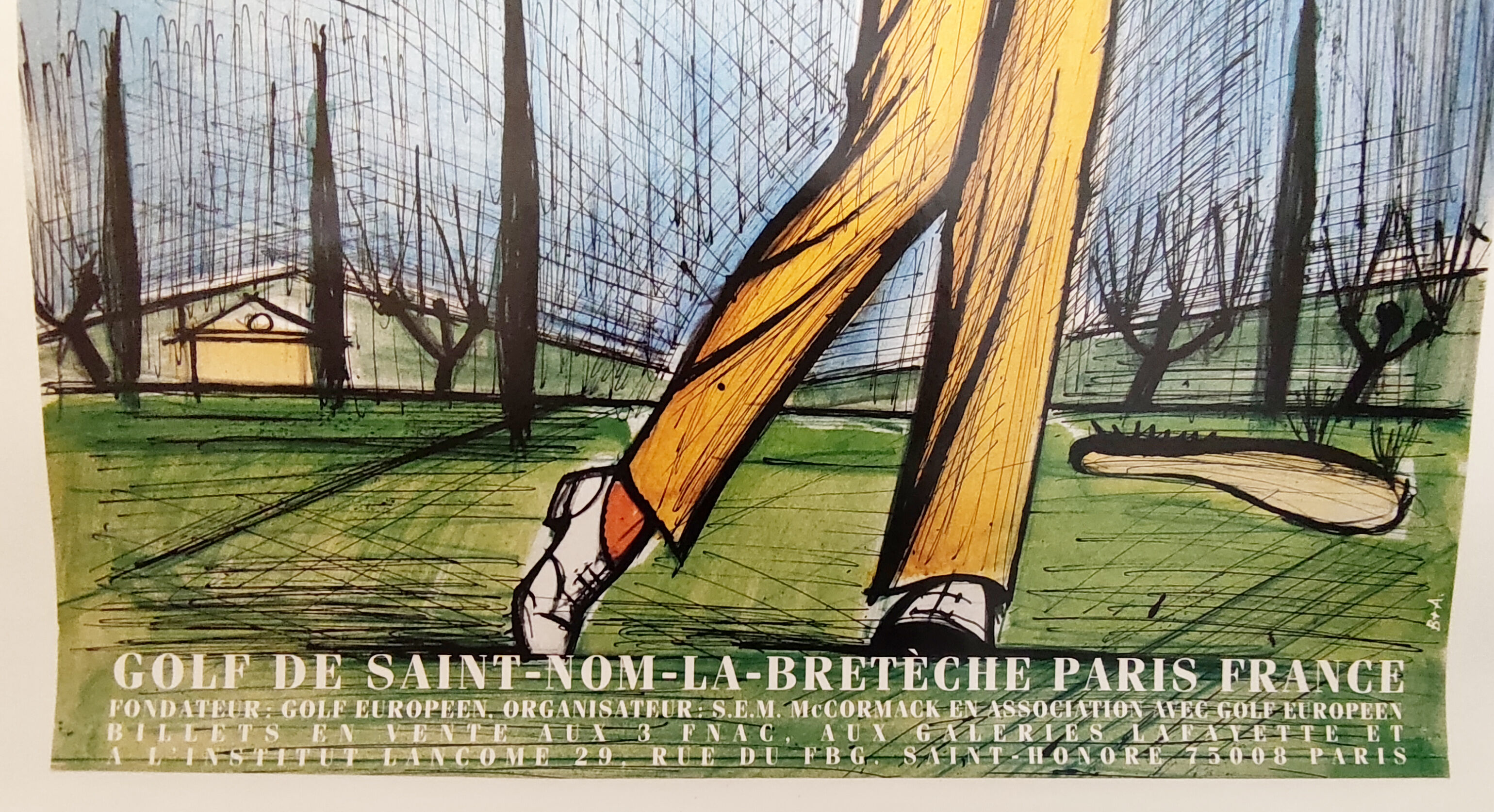 Bernard buffet the lithograph poster
