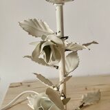 Vintage white flower lamp