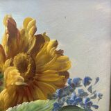 Tableau  Bouquets de fleurs sur entablement
