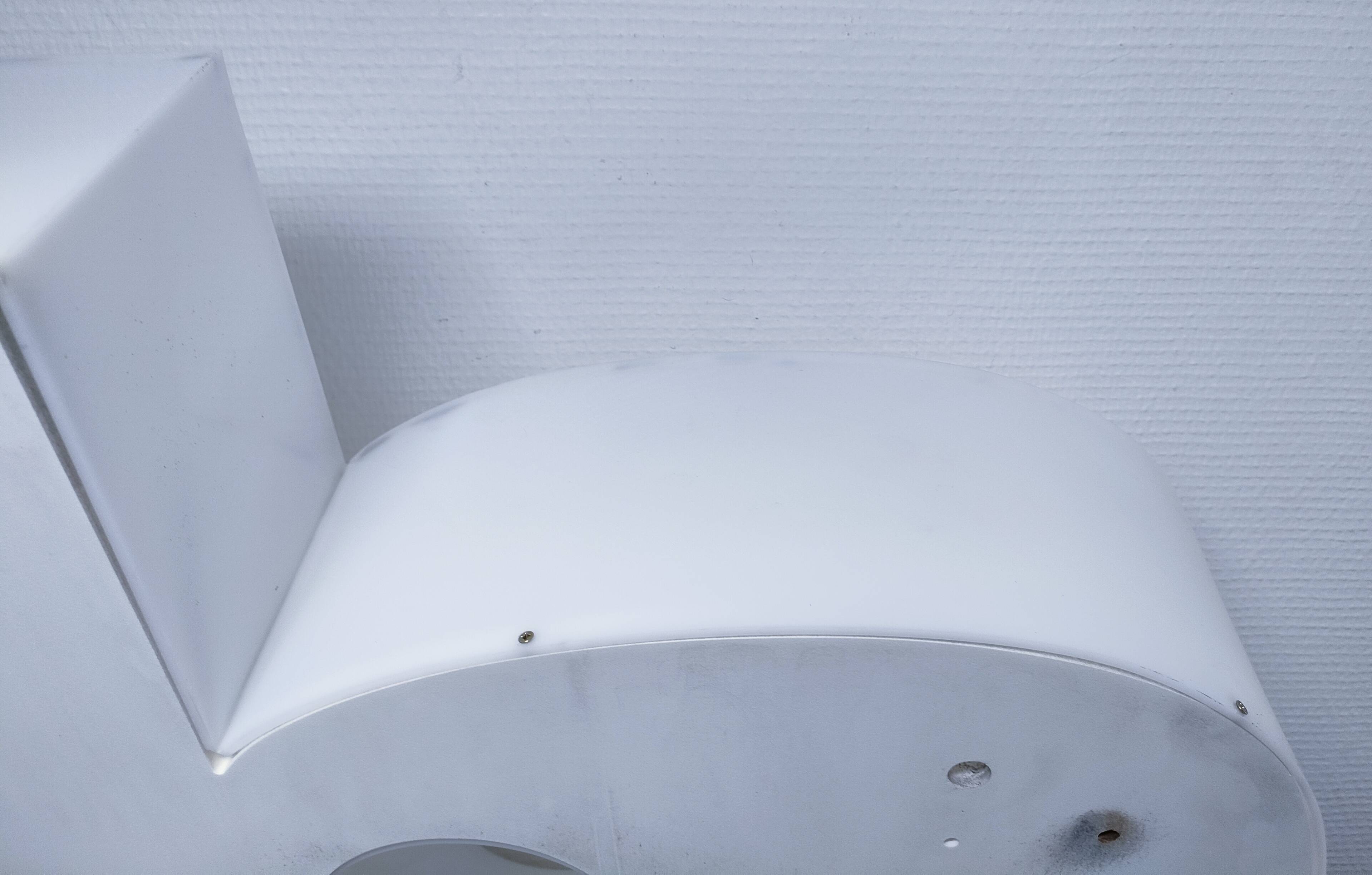 Letter lamp "D" plexiglass 80s