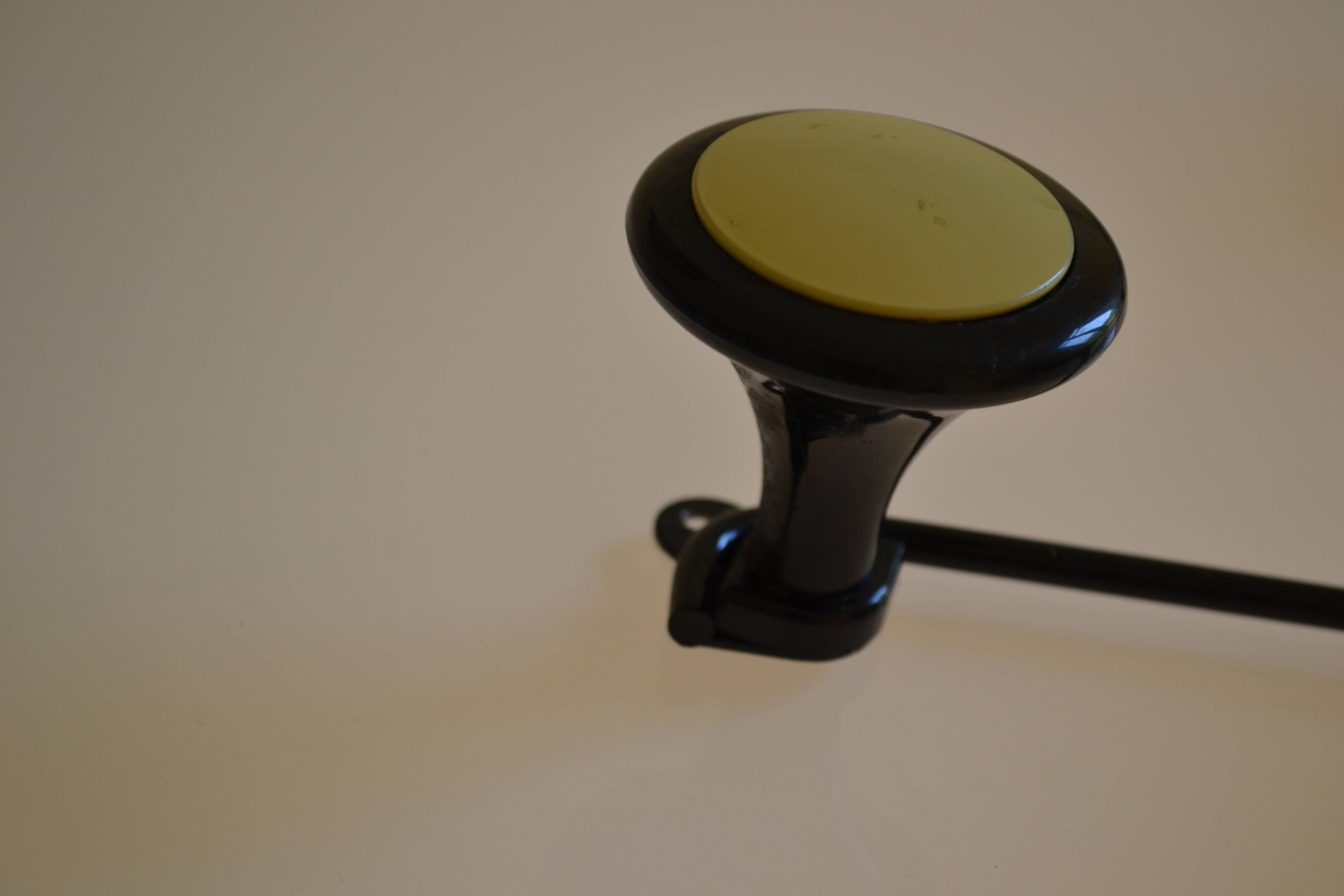 Wall coat rack with 3 hooks circa 1960s