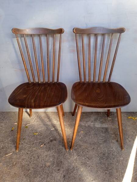 Pair of Baumann chairs, Menuet model, 1960/70