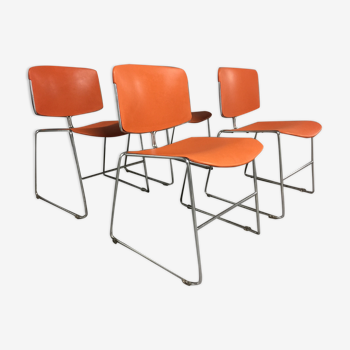 Vintage chairs by Max-Stacker Steelcase edition of the 1970s