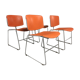 Chaises vintage signées Max-Stacker édition Steelcase des années 1970s