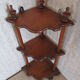 Wall corner shelf cherrywood
