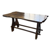 Table de repas en olivier massif Maison Skela 1960