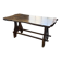 Dining table in solid olive wood Maison Skela 1960