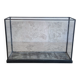 Showcase, antique table display in iron and glass
