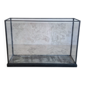 Antique table display case in iron and glass – Open showcase / Cabin