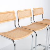 3 tabourets de bar vintage Cesca, Marcel Breuer, années 70