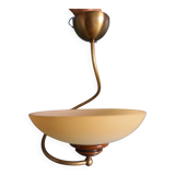 CVL ceiling light pendant glass, brass and wood