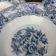 Lot de huit assiettes creuses de la marque rivanel france décor baroque
