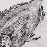 Gyotaku d'une dorade grise