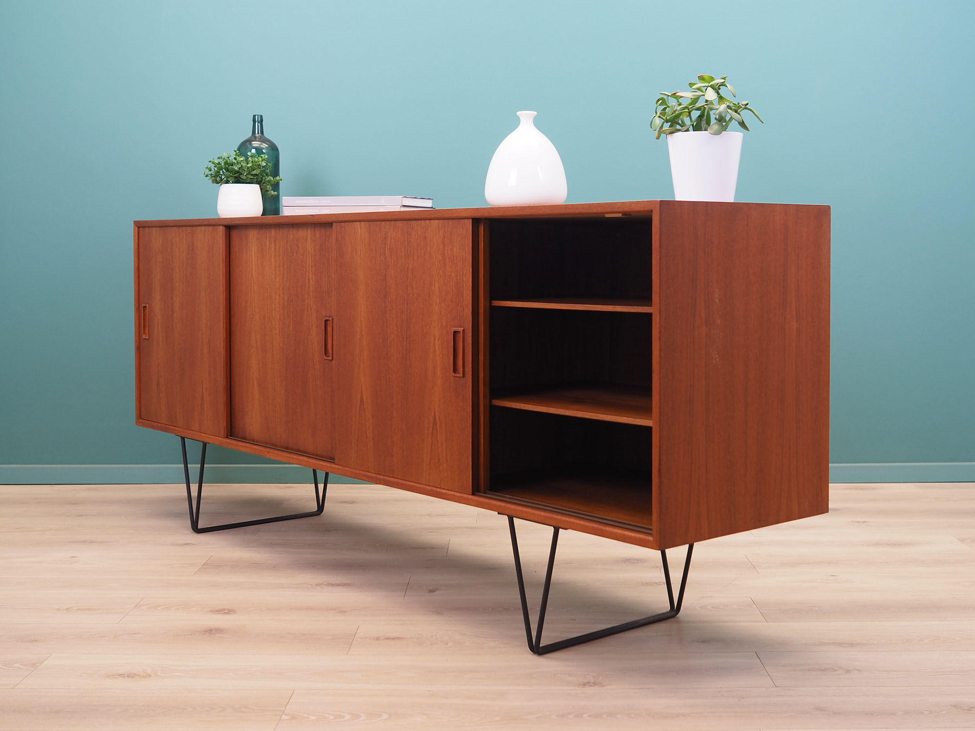 Teak sideboard, Danish design, 1970s, designer: Erik Jensen, production: Westergaards Møbelfabrik