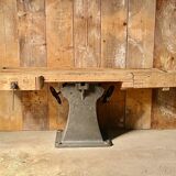 Industrial workbench with cast iron base