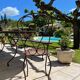 Handcrafted wrought iron garden chair