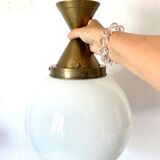 Ceiling lamp ball in opaline