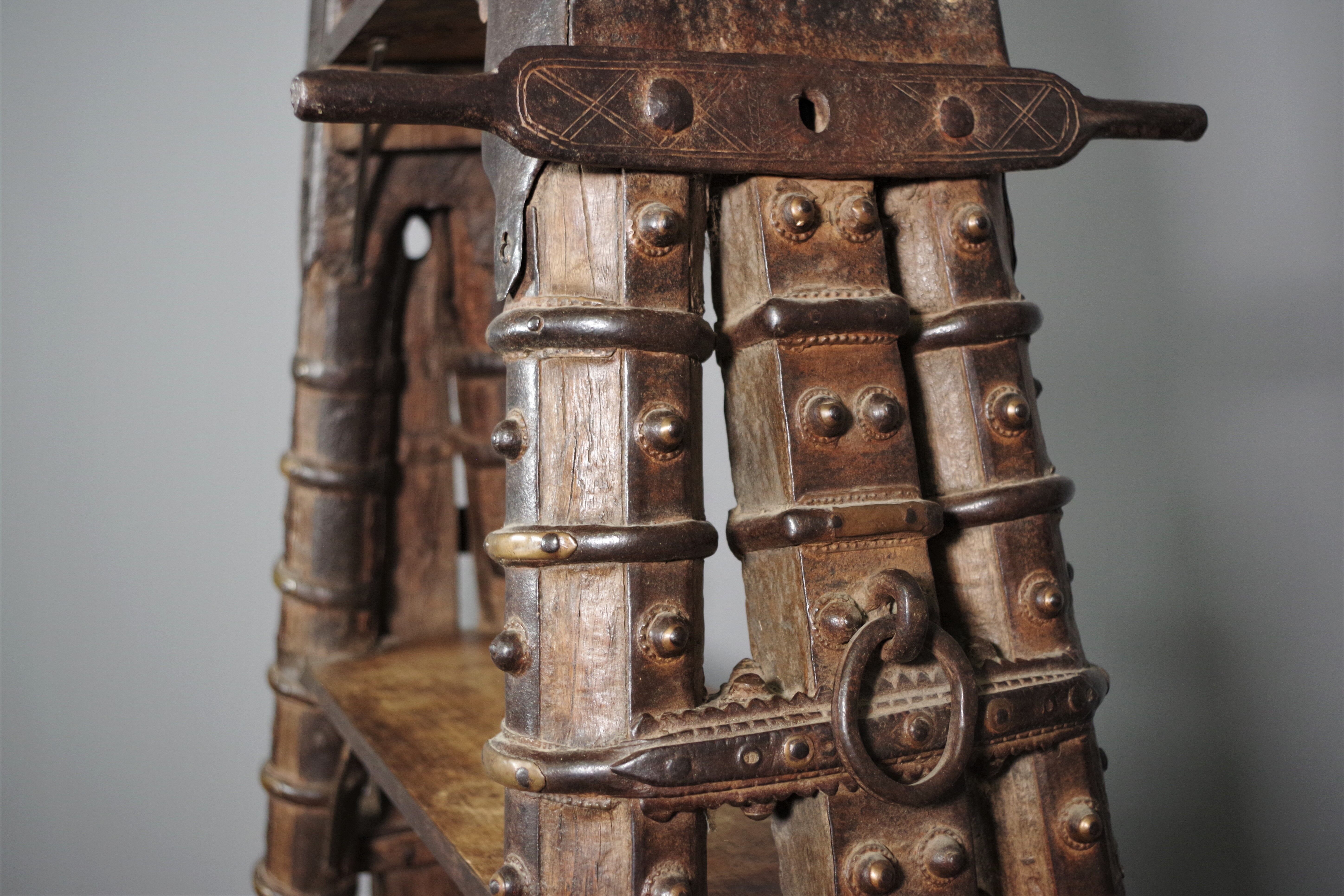 Ancient Indian library made of teak wood