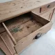 Very buffet just old solid raw pine wood.
