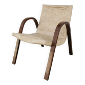 Bow Wood armchair by Steiner circa 1950