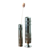 Pair of brutalist steel vases