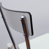 White and black formica chair 70s