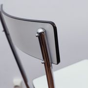 White and black formica chair 70s