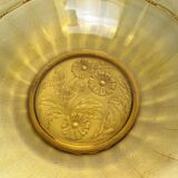 Art Deco, Val Saint Lambert amber glass bowl circa 1930