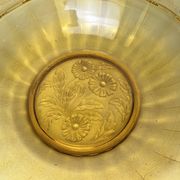 Art Deco, Val Saint Lambert amber glass bowl circa 1930
