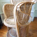 Emmanuelle rattan armchair