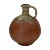 Remi Bonhert ceramic enamelled sandstone jug in La Borne