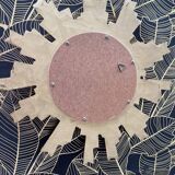 Golden wood “witch’s eye” sun mirror