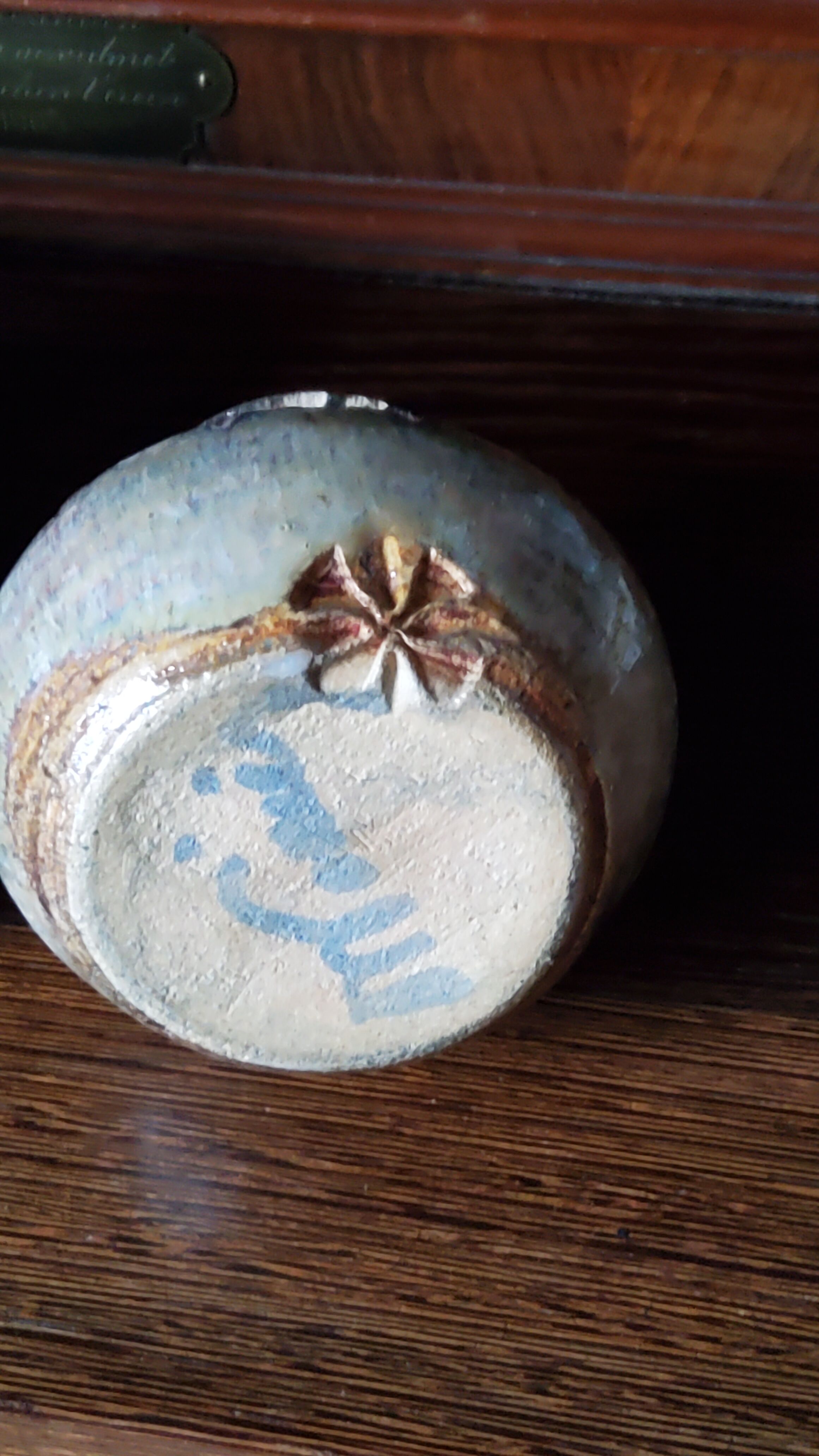 Trio of stoneware vases from the 70s signed and stamped