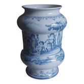 Moustier vase signed