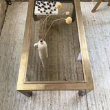 Table basse en laiton années 60