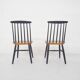Set of two spindle back chairs, The Netherlands 1960's