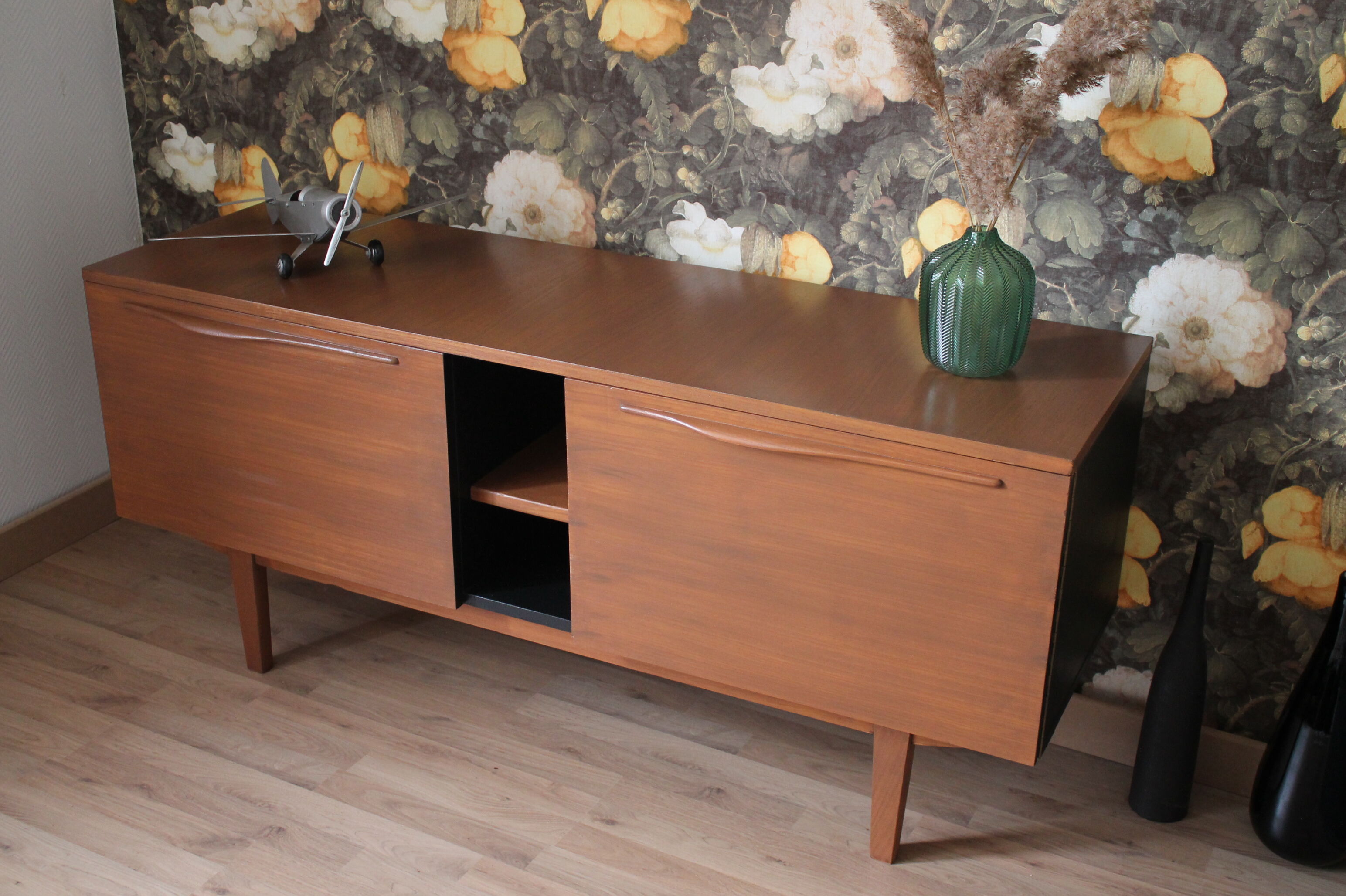 Teak sideboard, restored, 60/70