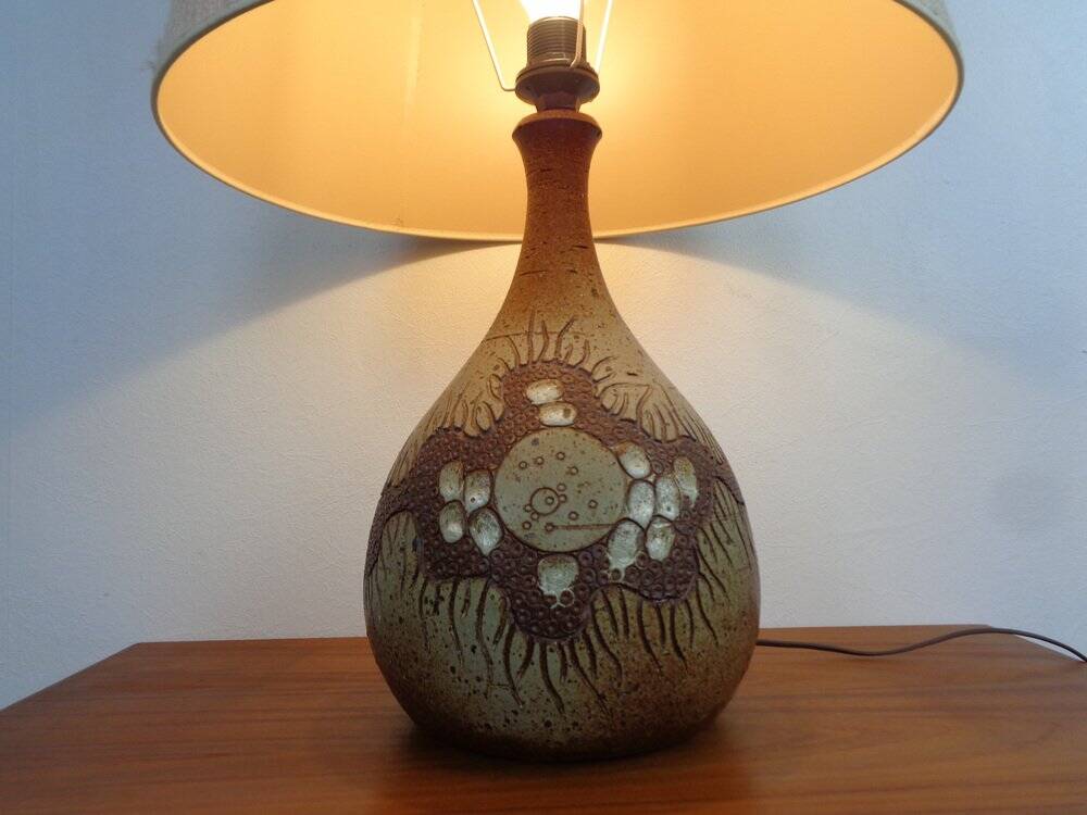 Danish Studio Ceramic Floor Lamp by Mette Løkke Stiil, 1960s