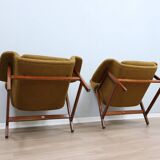 Pair 849 armchairs Gianfranco Frattini for Cassina Meda 1950s