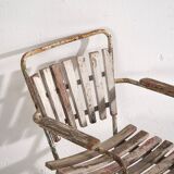 Vintage Red and White Garden Chair (c.1960) #20