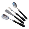Cutlery service in Binbins Mignardises silver neck brace 19th century ebony handle