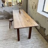 Walnut farmhouse table 2.10m from the 50s